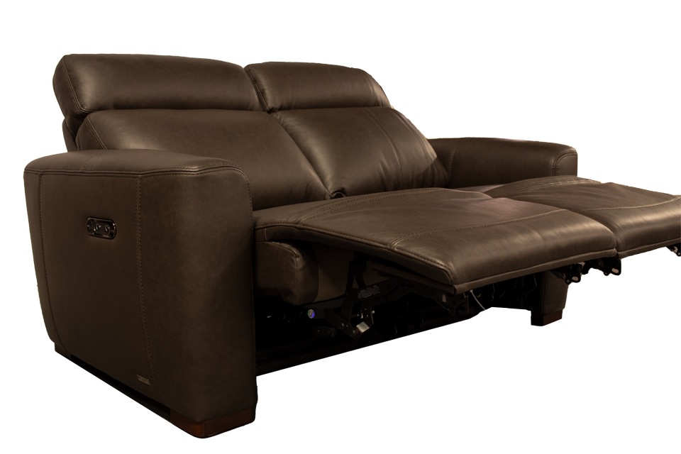 Violino Leather Power Loveseat