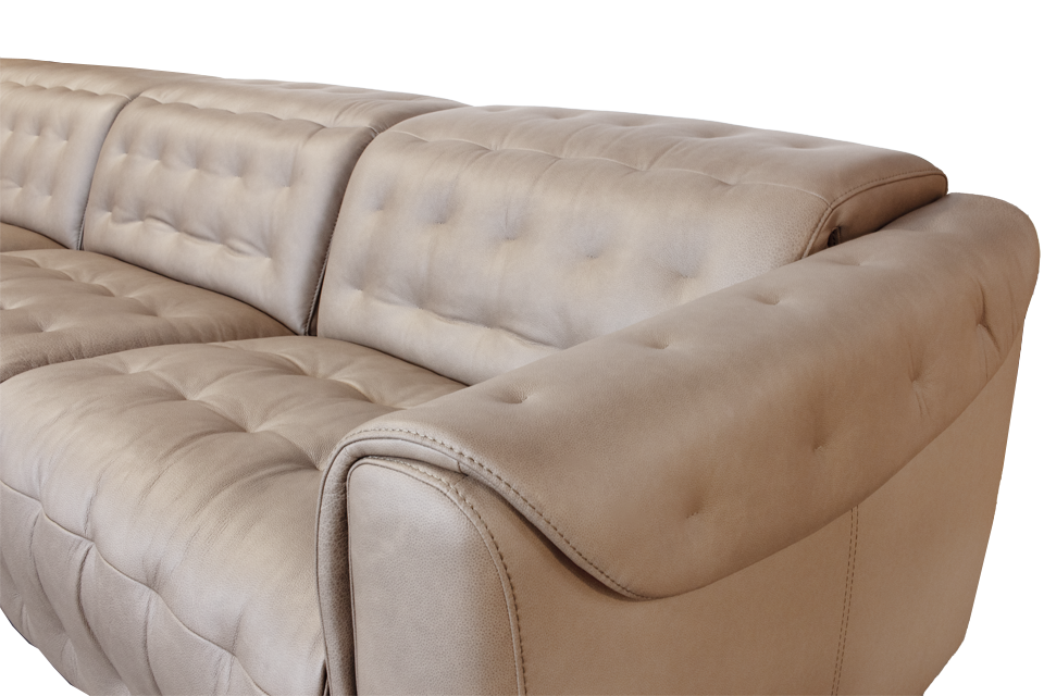 Violino Leather Reclining Sectional