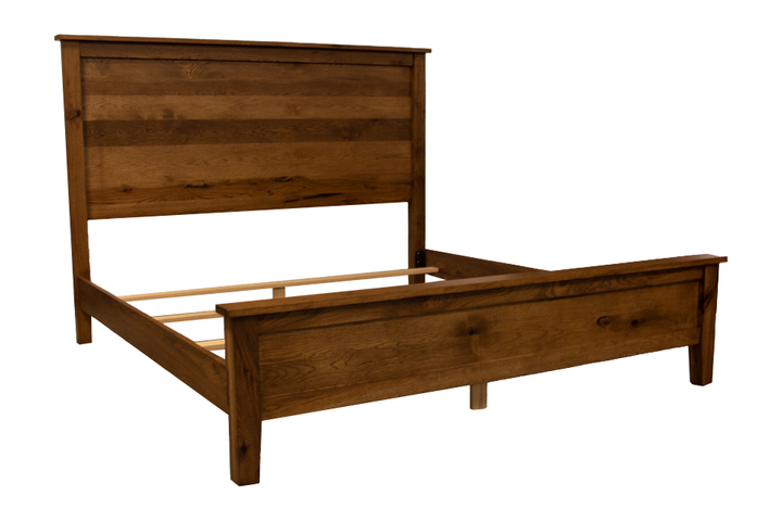 Rustic Hickory King Bed