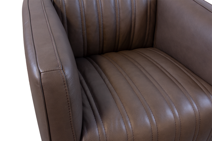 Violino Leather Swivel Chair