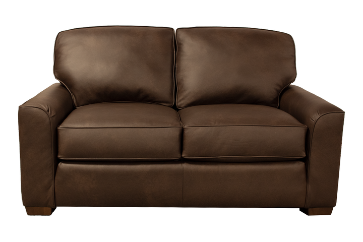 Smith Brothers Leather Loveseat