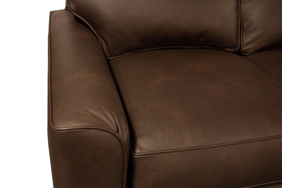 Smith Brothers Leather Loveseat