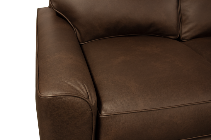 Smith Brothers Leather Loveseat