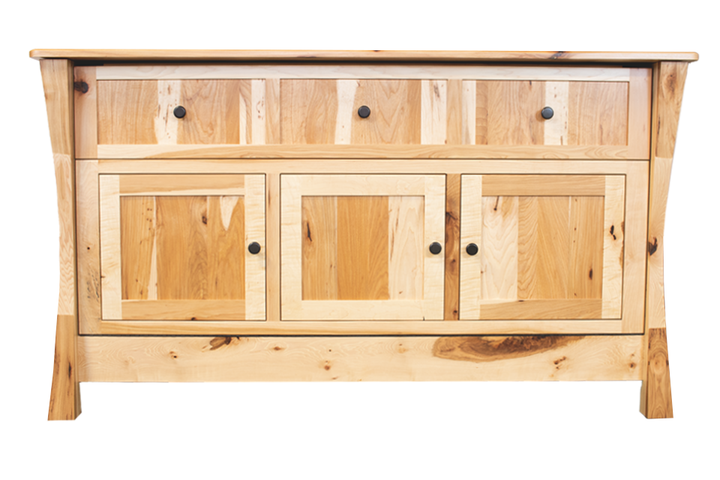 Rustic Hickory Hideabed Credenza