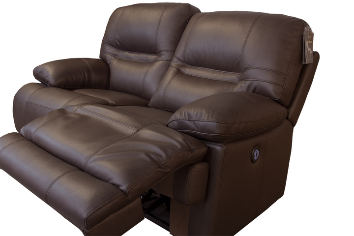 Violino Leather Power Loveseat