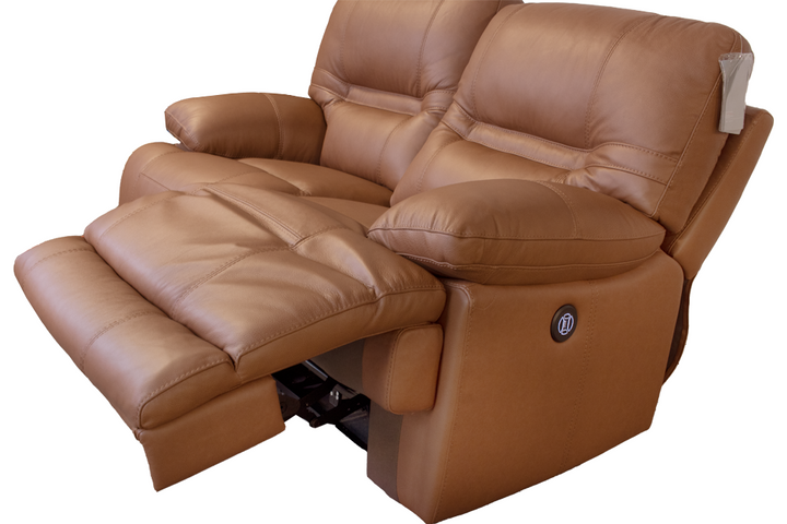 Violino Leather Power Loveseat