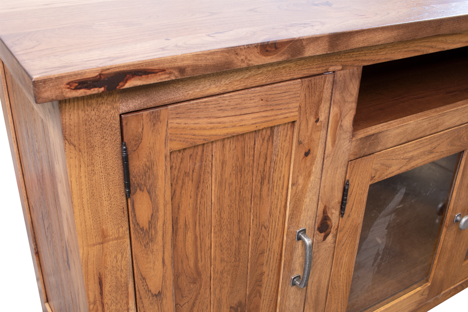 Rustic Hickory Tv Console