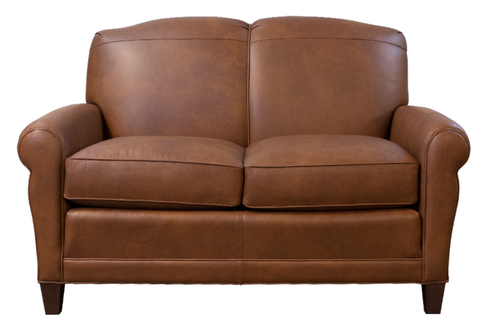 Smith Brothers Leather Loveseat