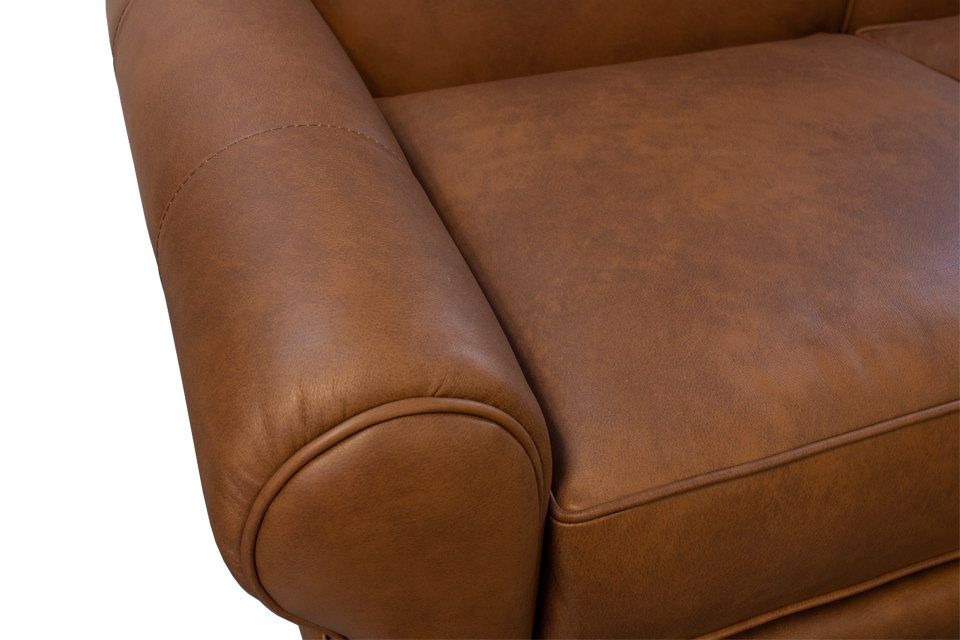 Smith Brothers Leather Loveseat