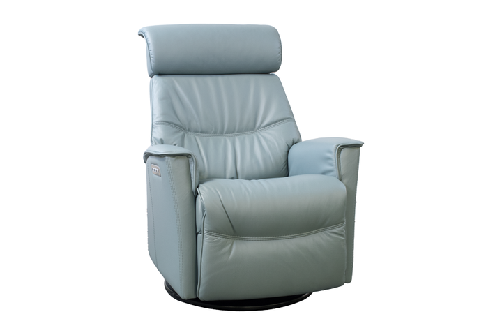 Fjords Leather Swivel Power Recliner