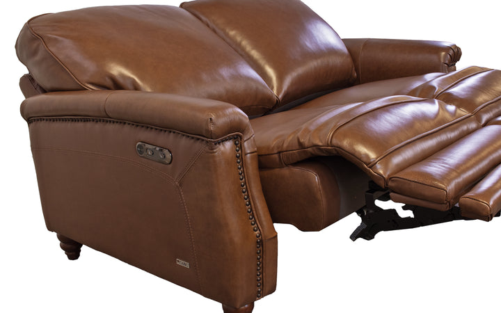 Violino Leather Power Reclining Loveseat