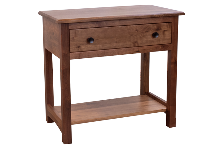 Rustic Walnut Nightstand