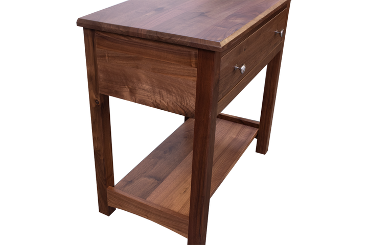 Rustic Walnut Nightstand