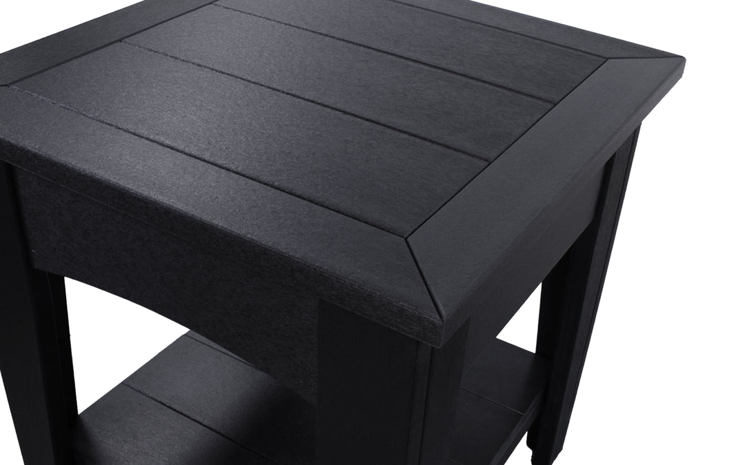 Outdoor End Table - Black