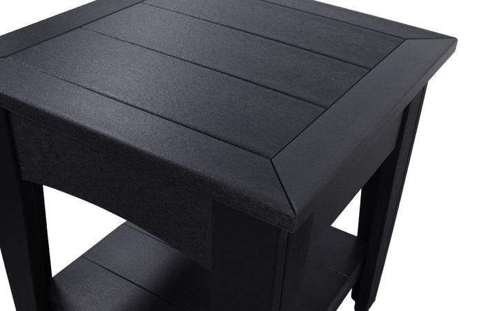 Outdoor End Table - Black