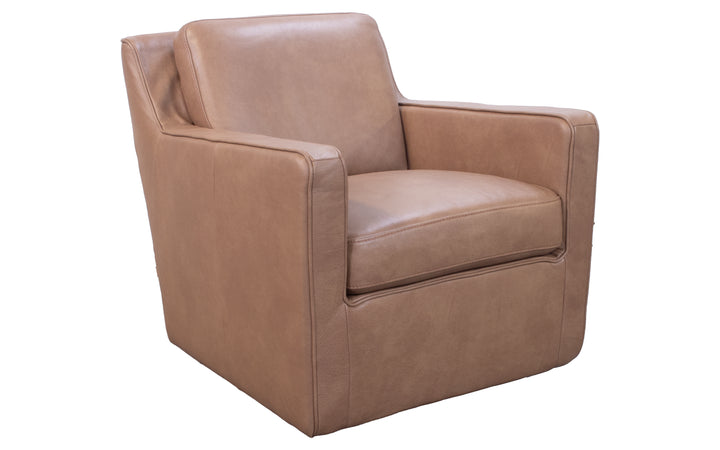 Natuzzi Leather Swivel Chair