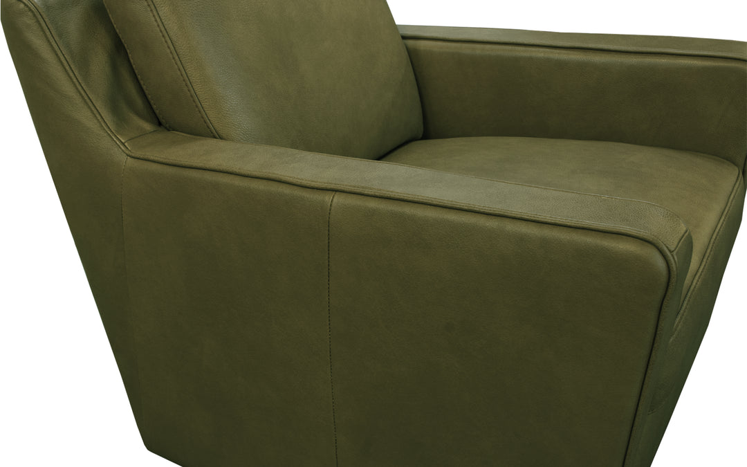 Natuzzi Leather Swivel Chair