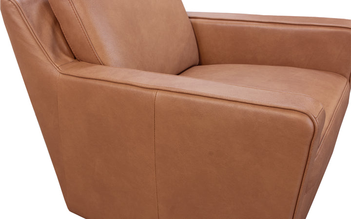 Natuzzi Leather Swivel Chair