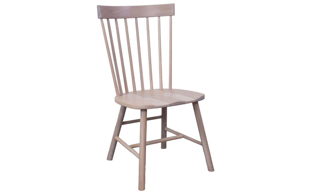 Rustic White Oak Dining Chair