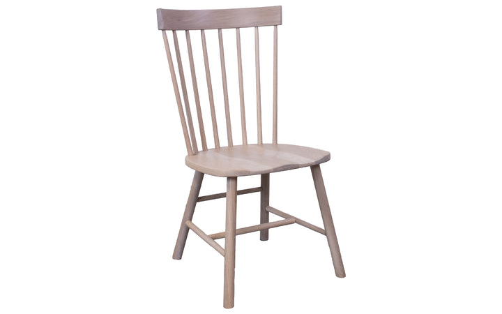 Rustic White Oak Dining Chair
