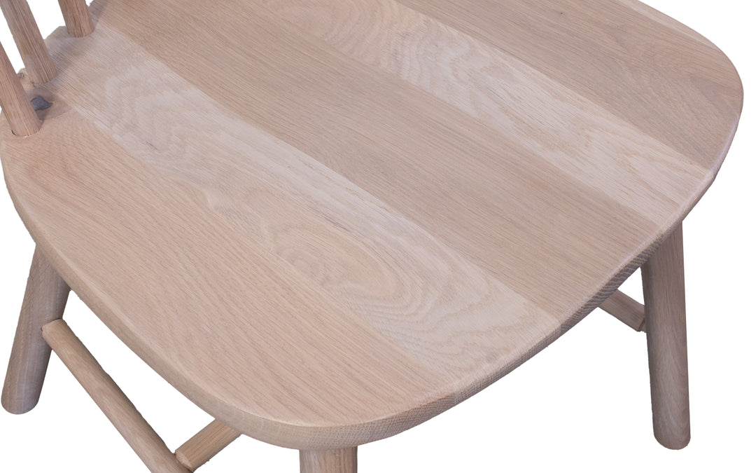 Rustic White Oak Dining Chair