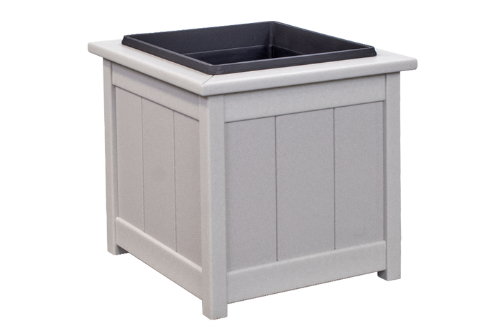 Outdoor Polywood Planter - Light Gray