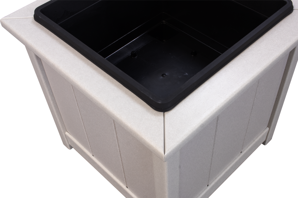 outdoor planter boxes plastic Outdoor Polywood Planter