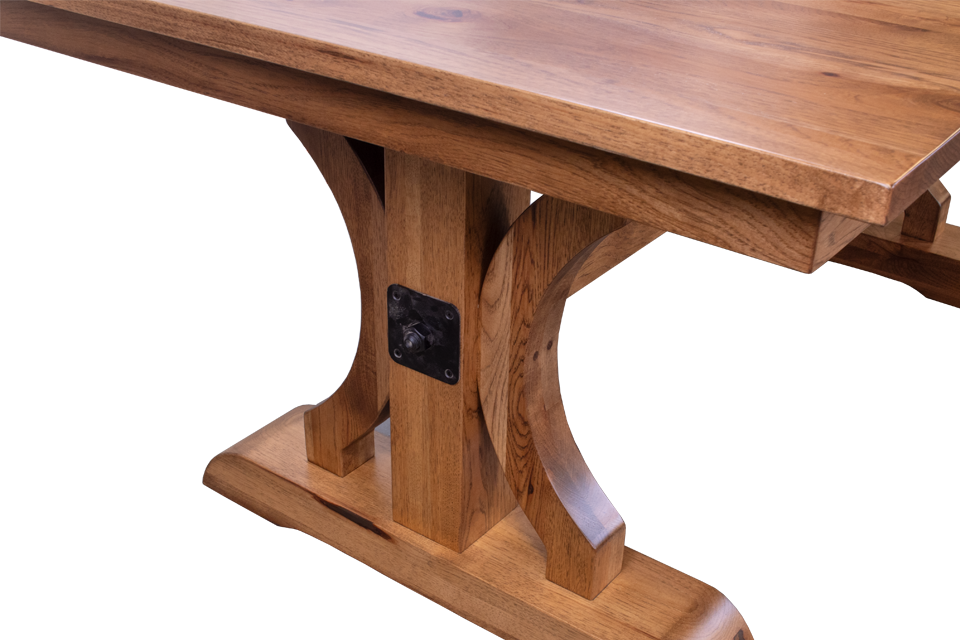 Rustic Hickory Dining Table