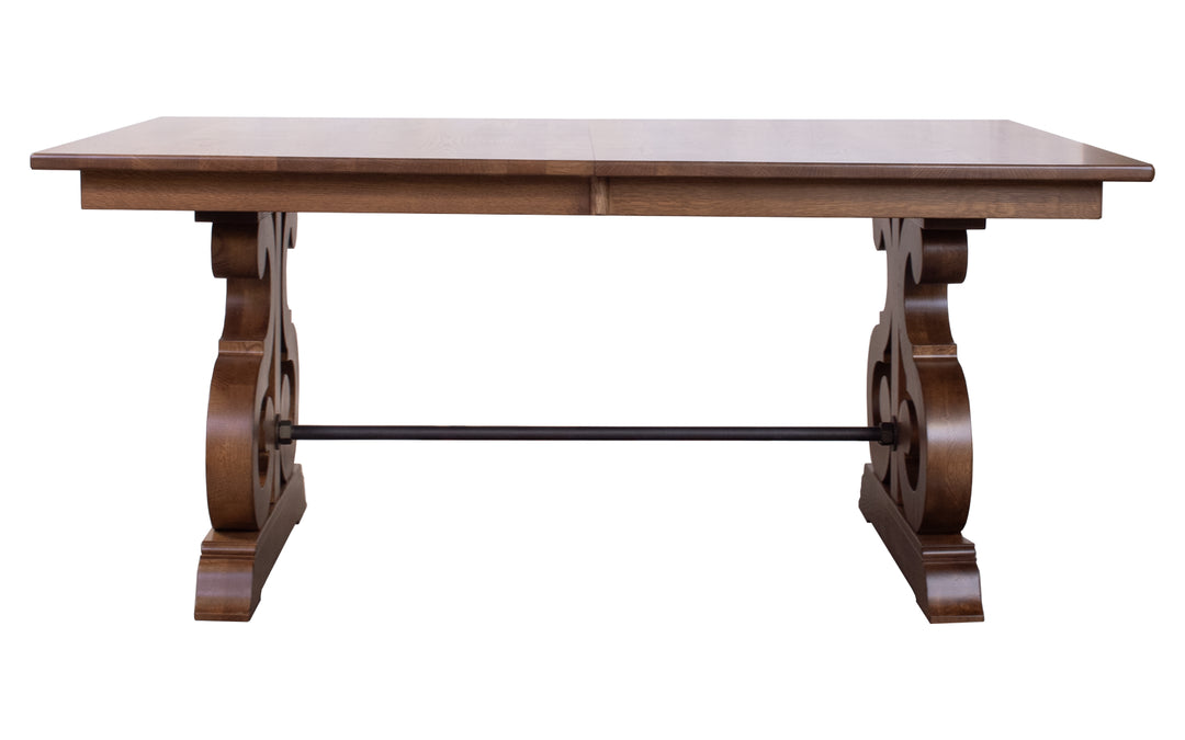 Rustic White Oak Dining Table