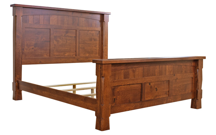 Rustic Quartersawn White Oak King Bed