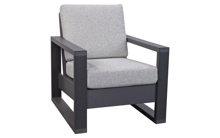 Outdoor Cushion Chair - Dark Gray & Morning