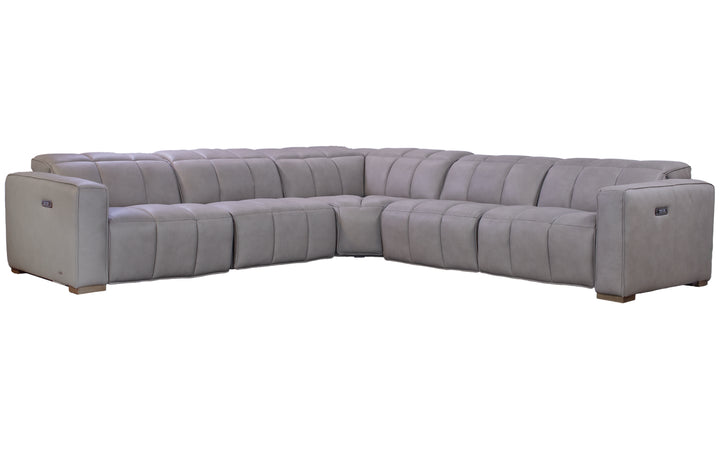 Violino Leather Power Reclining Modular Sectional