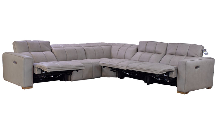 Violino Leather Power Reclining Modular Sectional