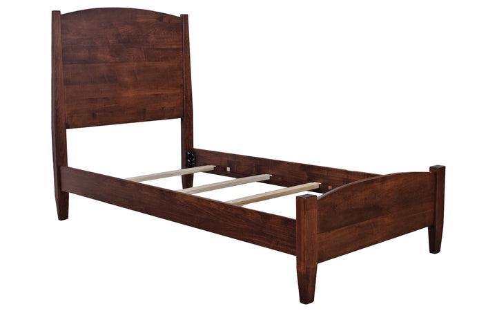 Brown Maple Twin Bed