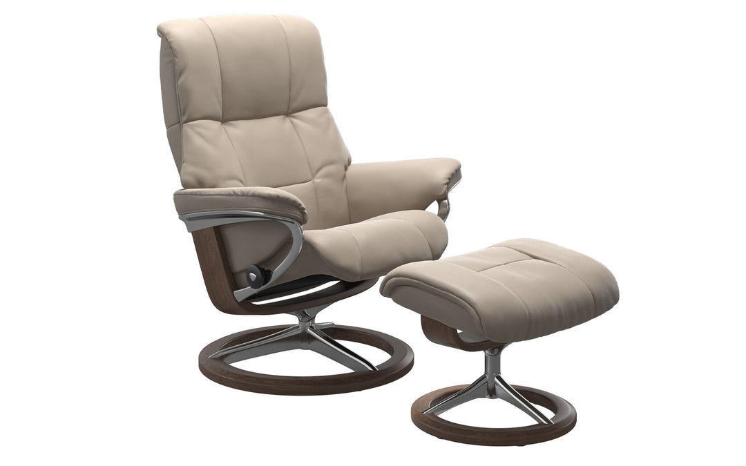 Ekornes Stressless Mayfair Leather Recliner & Ottoman