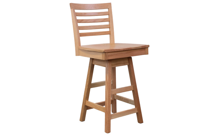 Oak Counter Swivel Stool