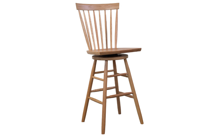 Oak Swivel Bar Stool