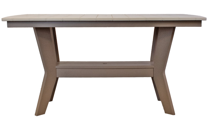 Outdoor Counter Table - Sand & Weathered Wood