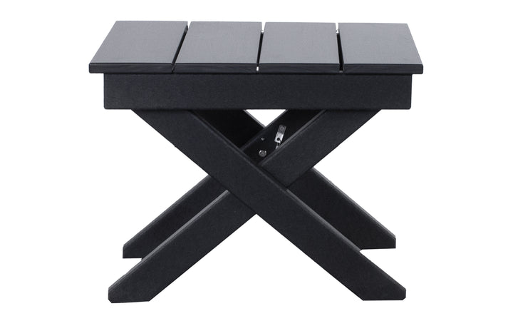 Outdoor Folding End Table - Black