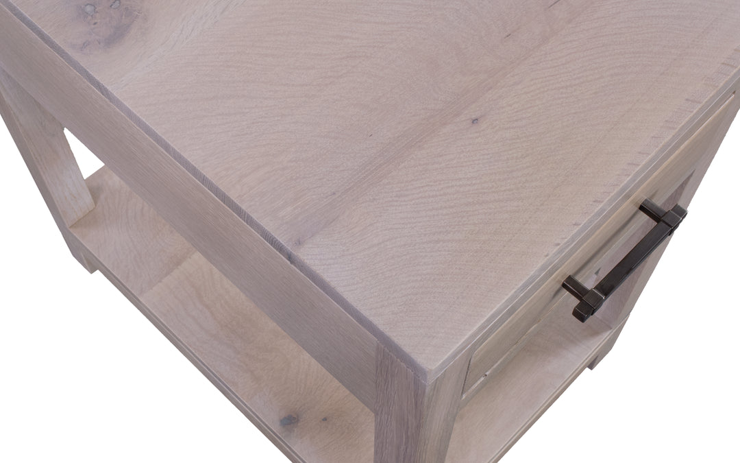 Rustic Quartersawn White Oak End Table