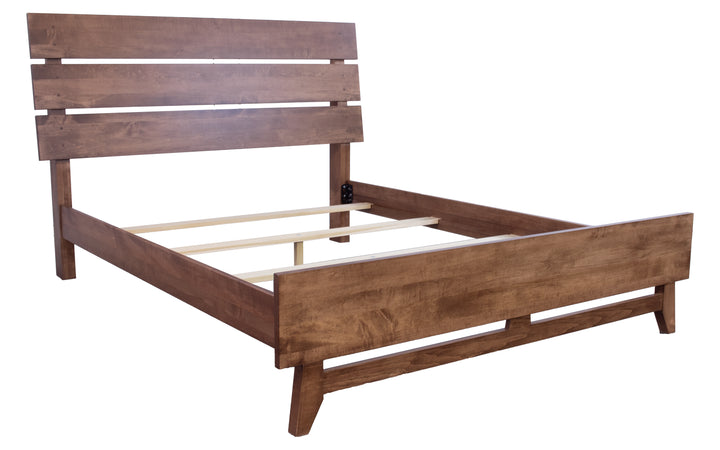 Brown Maple Queen Bed