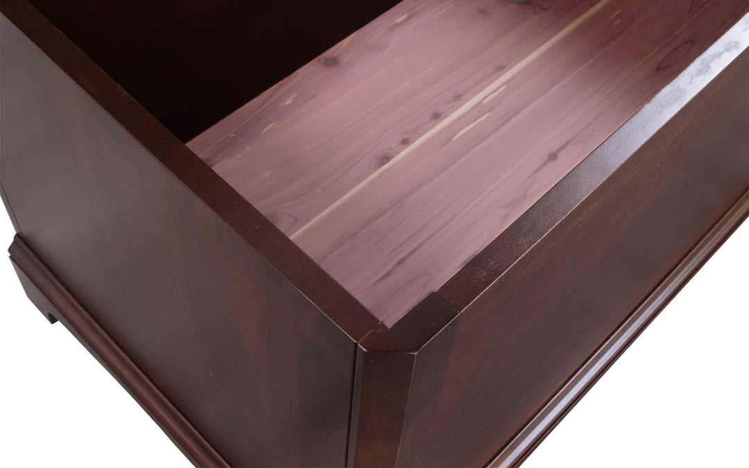 Brown Maple Blanket Chest