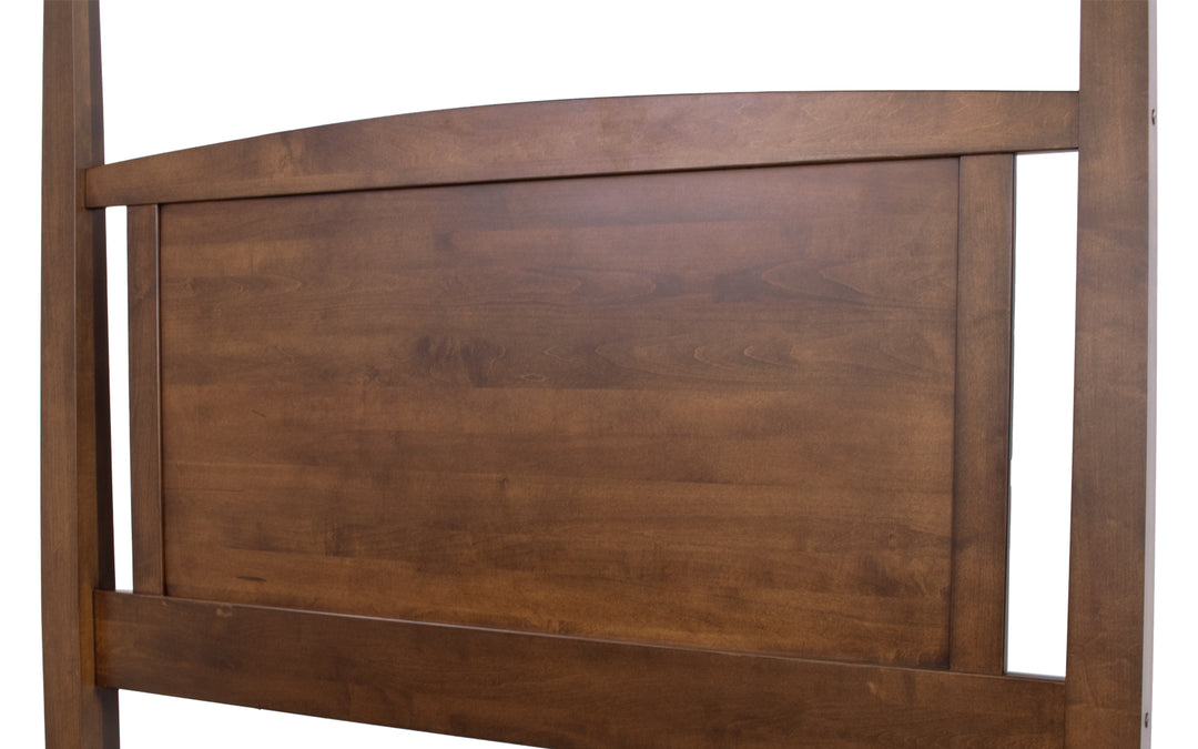 Queen Brown Maple Poster Bed