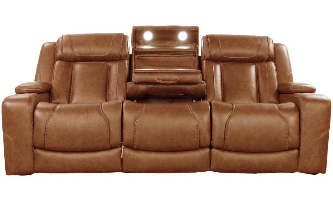 Kuka Leather Power Reclining Sofa