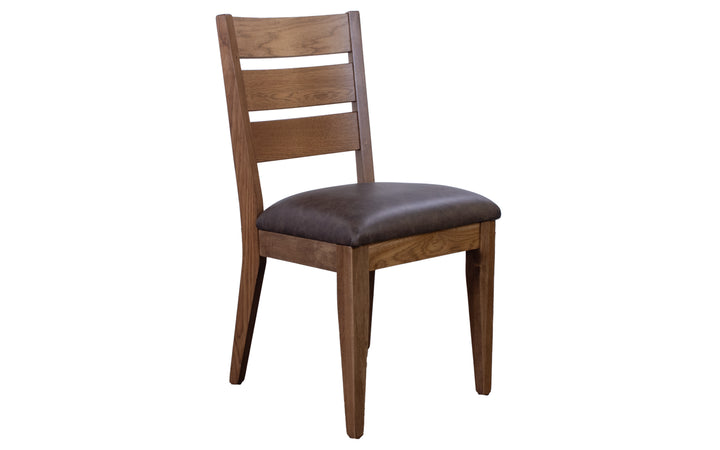 Rustic Hickory & Leather Dining Chair