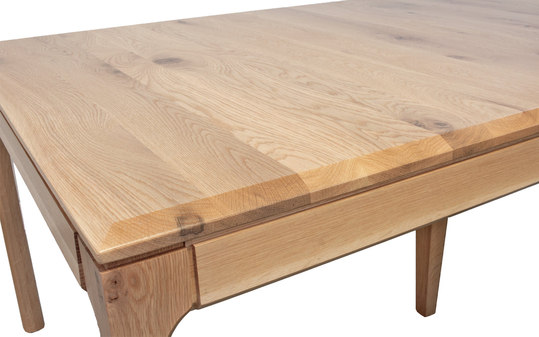 Rustic White Oak Dining Table