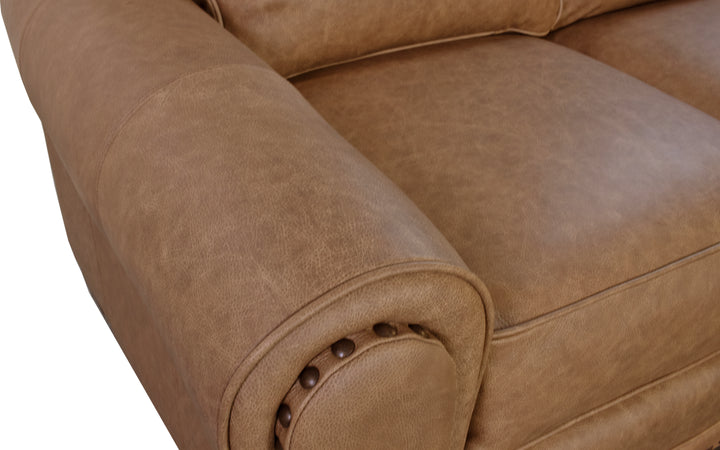 Smith Brothers Leather Loveseat