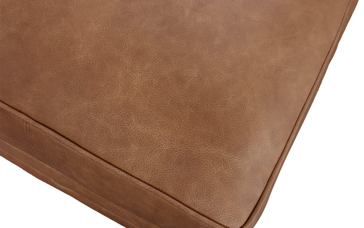 Smith Brothers Leather Ottoman