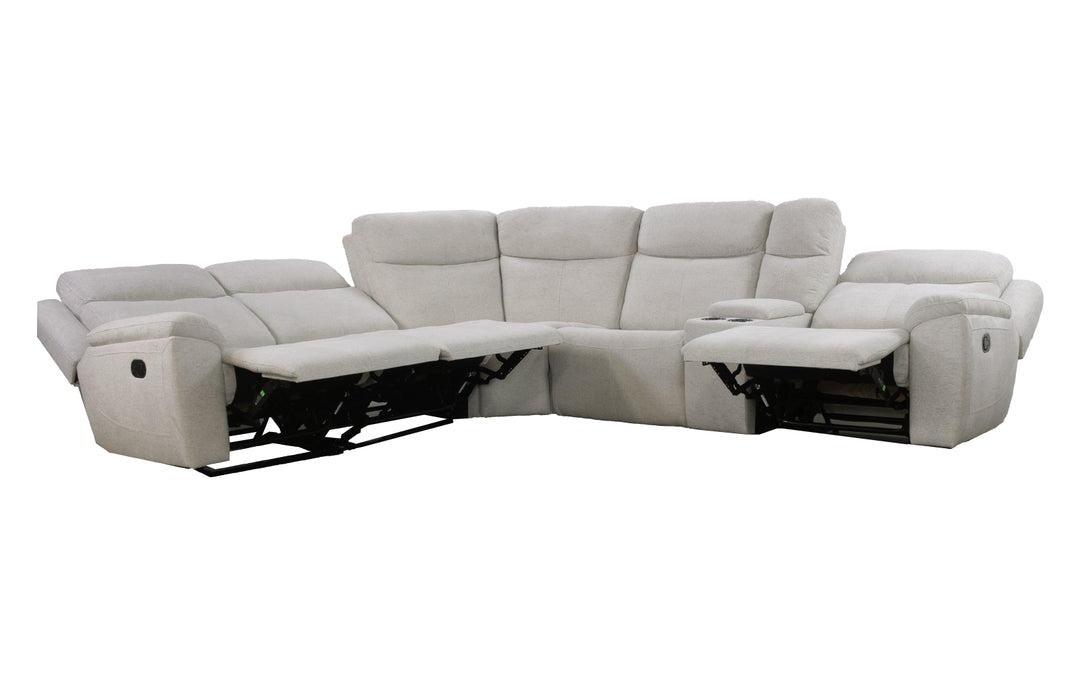 Kuka Upholstered Manual Reclining Sectional