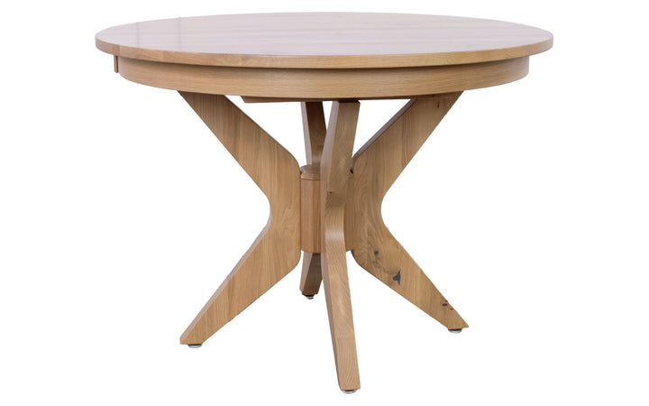 Rustic Flat White Oak Dining Table